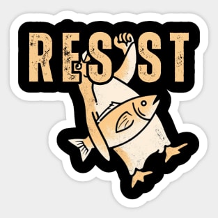 Resist-Penguin Sticker